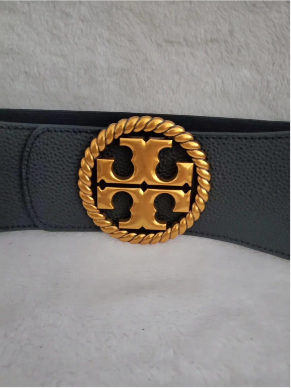 Stretch Dress Belt Black and Gold 36x3 inches